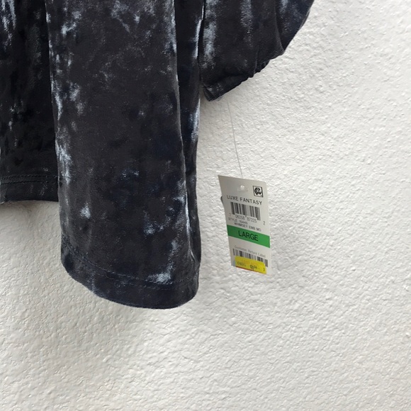 NWT Style & Co Velvet Embroidered Peasant Blouse - Picture 8 of 14